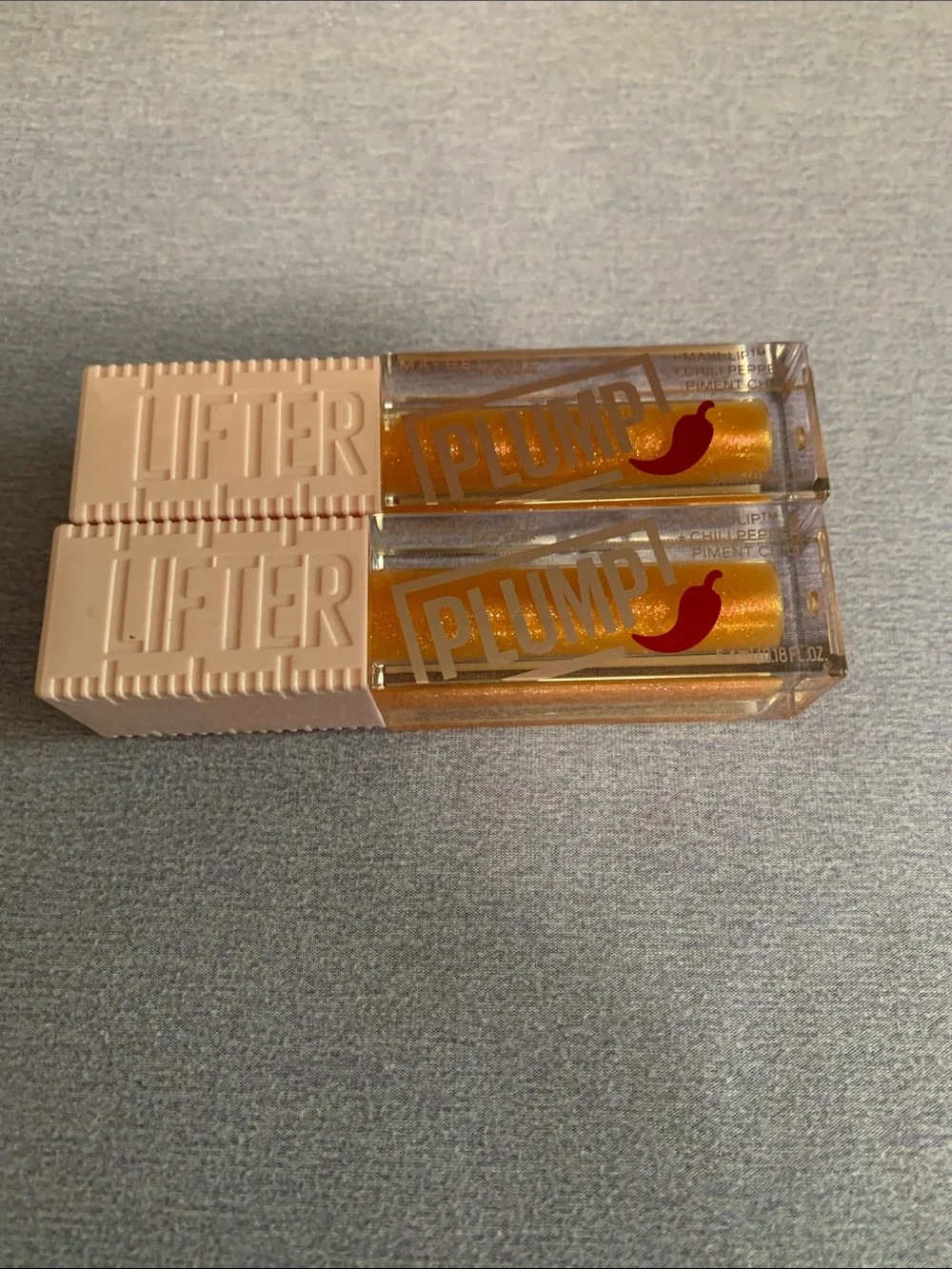 Maybelline Lifter Plump Lip Gloss Duo — Hot Honey Gold Gloss